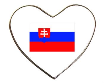 Magnet srdce kov Slovensko
