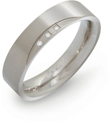 Boccia Titanium Titanový snubní prsten s diamanty 0138-02 55 mm