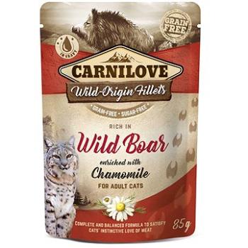 Carnilove Cat Pouch Rich in Wild Boar Enriched with Chamomile 85 g (8595602538386)
