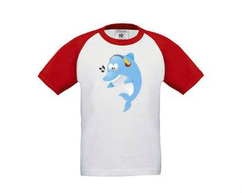 Dětské tričko baseball Delfínek