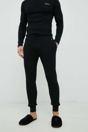 Pyžamové kalhoty Polo Ralph Lauren pánské, černá barva