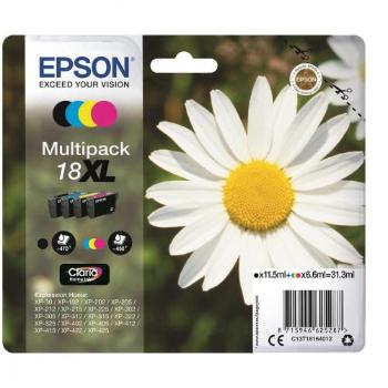 EPSON T1816 (C13T18164022) - originální cartridge, černá + barevná, 11,5ml/3x6,6ml