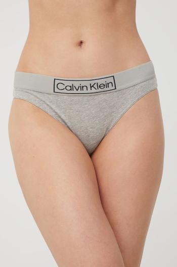 Tanga Calvin Klein Underwear šedá barva