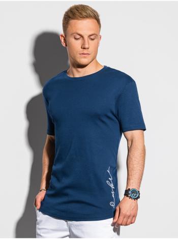 Pánské tričko s potiskem S1387 - námořnická modrá