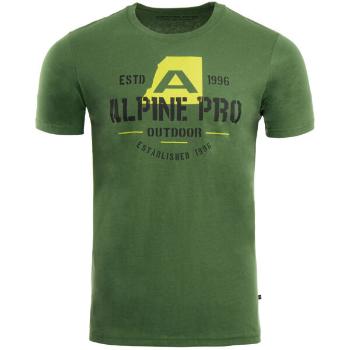 ALPINE PRO LESAW Pánské tričko, zelená, velikost S
