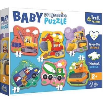 Trefl Baby puzzle Na staveništi 6v1 (2-6 dílků) (44004)