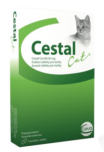 Cestal Cat žvýkací tablety pro kočky 8 ks