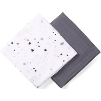 BabyOno Take Care Bamboo Muslin Swaddlers látkové pleny 120 x 120 cm Stardust 2 ks