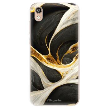 Odolné silikonové pouzdro iSaprio - Black and Gold - Huawei Honor 8S