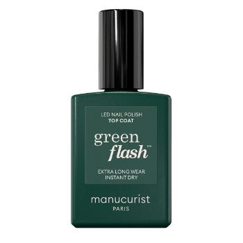 Manucurist Green Flash Top Coat LED gel na nehty 15 ml