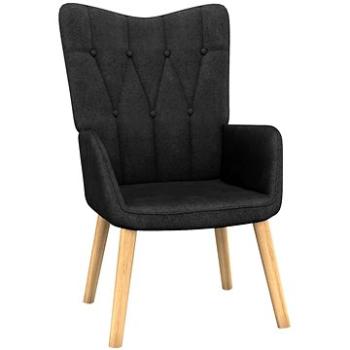 Relaxační židle černá textil, 327529 (327529)