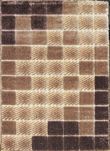 Berfin Dywany Kusový koberec Seher 3D 2615 Brown Beige - 140x190 cm Hnědá
