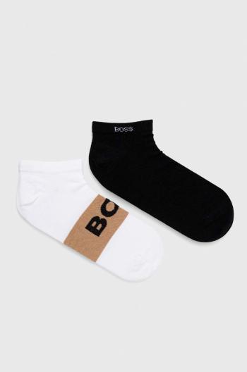Ponožky BOSS (2-pak) pánské, béžová barva