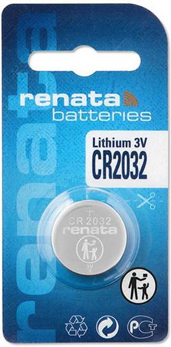 Knoflíková baterie Renata CR 2032, lithium, CR2032.CU MFR