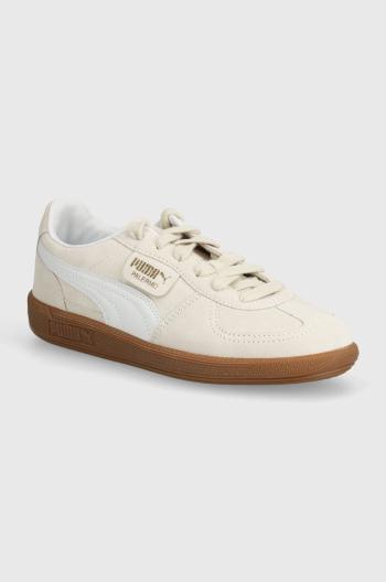 Semišové sneakers boty Puma Palermo béžová barva, 396463