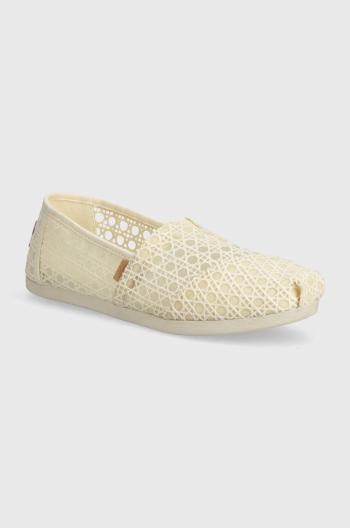 Espadrilky Toms Alpargata béžová barva, 10020662