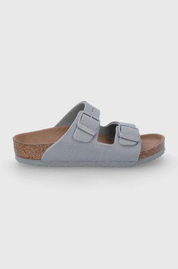 Dětské pantofle Birkenstock šedá barva