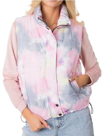 šedo-růžpvá batikovaná vesta vel. XL