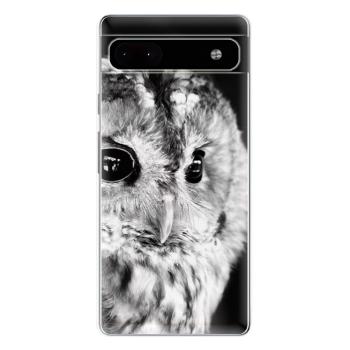 Odolné silikonové pouzdro iSaprio - BW Owl - Google Pixel 6a 5G