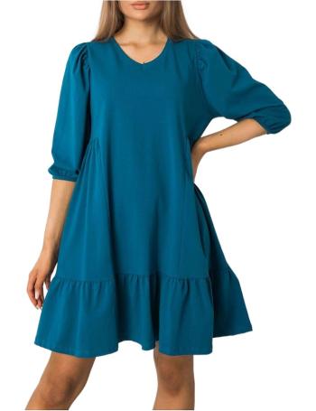 Modré dámské volné šaty vel. L/XL