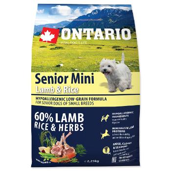 Ontario Senior Mini Lamb & Rice 2,25kg