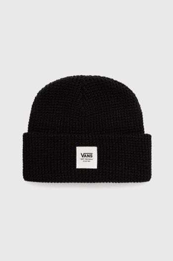 Dětská čepice Vans WAFFLE CUFF BEANIE černá barva, VN000J4WBLK1