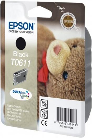 Epson T0611 černá (black) originální cartridge