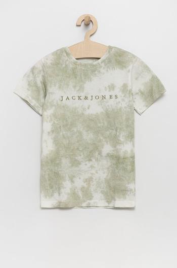 Bavlněné tričko Jack & Jones zelená barva