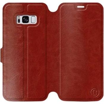 Flip pouzdro na mobil Samsung Galaxy S8 v provedení  Brown&Orange s oranžovým vnitřkem (5903226006915)