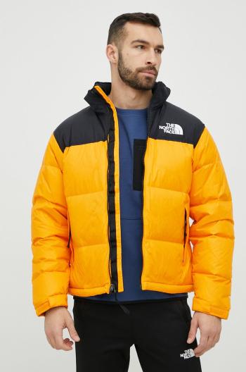 Péřová bunda The North Face MEN’S 1996 RETRO NUPTSE JACKET pánská, oranžová barva, zimní