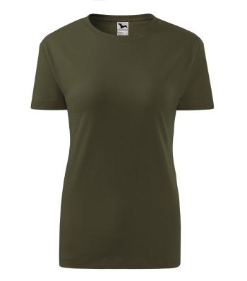 MALFINI Dámské tričko Classic New - Military | L