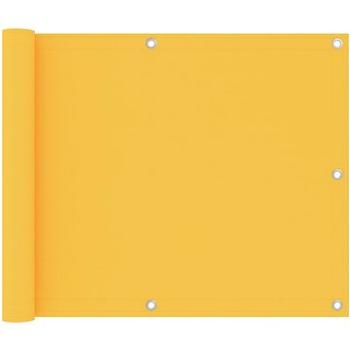 Balkónová zástěna žlutá 75×400 cm oxfordská látka 135021 (135021)