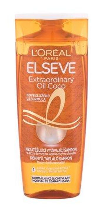 L´Oréal Paris Vyživující šampon s kokosovým olejem na normální až suché, nepoddajné vlasy Elseve Extraordinary Oil 250 ml, mlml