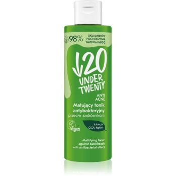 Under Twenty ANTI! ACNE čisticí a matující tonikum proti černým tečkám 200 ml