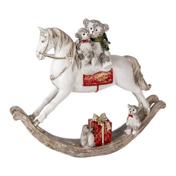 Dekorativní soška houpacího koně - 21*5*17 cm 6PR4608