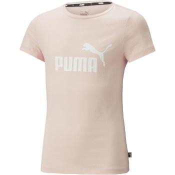 Puma ESSENTIALS LOGO TEE Dívčí triko, růžová, velikost