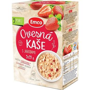 Emco Ovesná kaše s jahodami 5x55g (8595229916239)