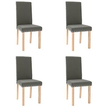 Jídelní židle 4 ks tmavě šedé textil, 336790 (336790)