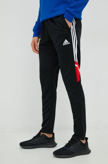 Tréninkové kalhoty adidas Performance Messi pánské, černá barva, s potiskem