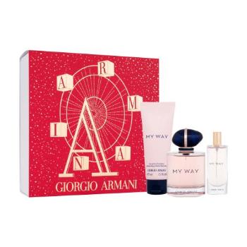 Giorgio Armani My Way dárková kazeta parfémovaná voda 90 ml + tělové mléko 75 ml + parfémovaná voda 15 ml pro ženy