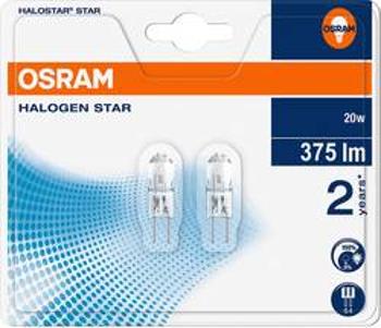 Halogenová žárovka Osram, 12 V , 20 W, G4, Ø 10 mm, stmívatelná, teplá bílá, 2 ks