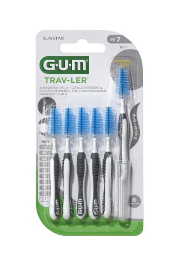 GUM TRAV-LER mezizubní kartáček s chlorhexidinem, kónický, 2,6 mm, 6 ks