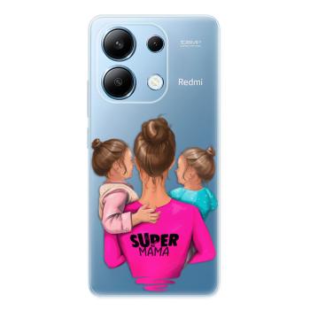 Odolné silikonové pouzdro iSaprio - Super Mama - Two Girls - Xiaomi Redmi Note 13