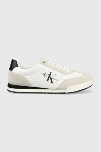 Sneakers boty Calvin Klein Jeans LOW PROFILE MONO ESSENTIAL bílá barva, YM0YM00686