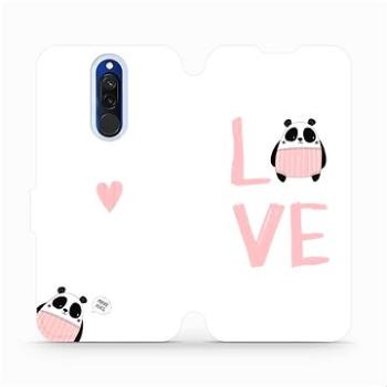 Flipové pouzdro na mobil Xiaomi Redmi 8 - MH09S Panda LOVE (5903516077038)