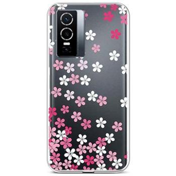 TopQ Kryt Vivo Y76 5G silikon Pink Blossom 72505 (Sun-72505)