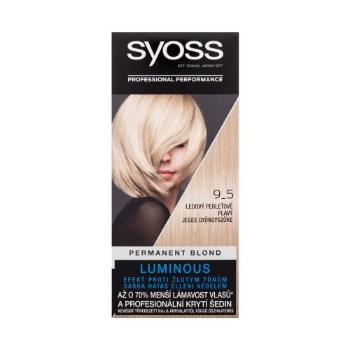 Syoss Permanent Coloration Permanent Blond 50 ml barva na vlasy pro ženy 9-5 Frozen Pearl Blond na barvené vlasy; na blond vlasy