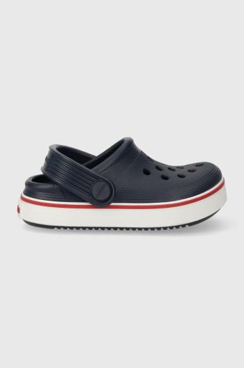 Dětské pantofle Crocs CROCBAND CLEAN CLOG tmavomodrá barva