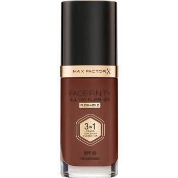 Max Factor Facefinity All Day Flawless dlouhotrvající make-up SPF 20 odstín 110 Espresso 30 ml