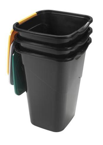 heidrun Plastový odpadkový koš na tříděný odpad 3x50l